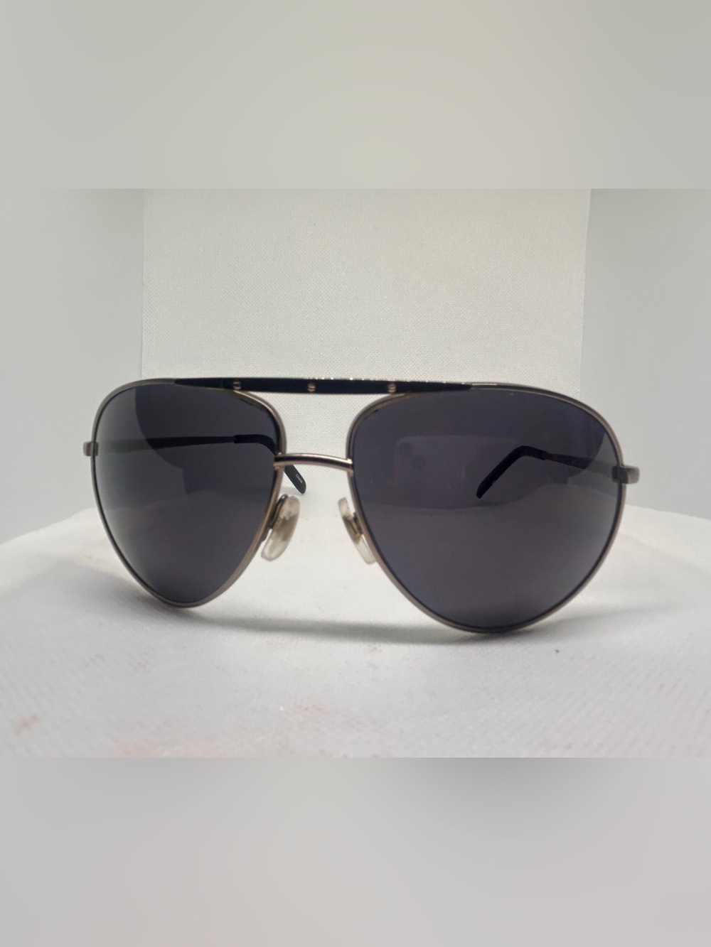 Men's Aviator Sunglasses in Black and bronze accents- Classic Pilot Style